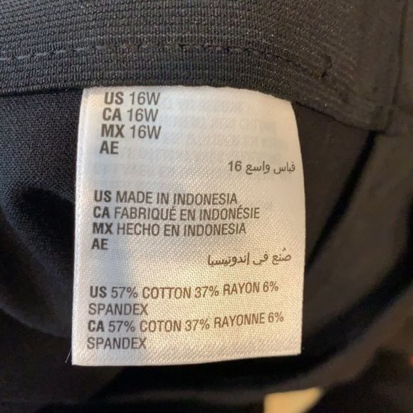 NWT Alfani Graphic Oasis Stretch Pants PLUS SIZE - Picture 4 of 6